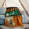 Badminton Outdoor Customize Your Name Blanket Comfortable Soft Lightweight Allseason Multipurpose Blanket For Travel Camping Picnics Sofa Office Bed