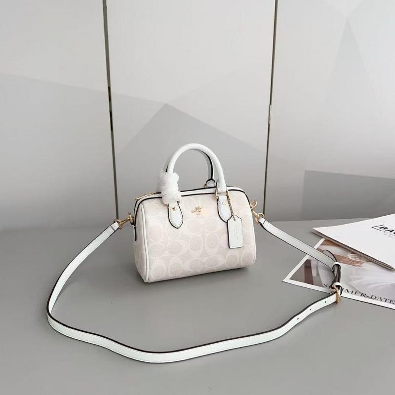 Coach Rowan 2025 Classic Monogram Boston Mini Crossbody Handbag
