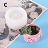 Creative Plaster Gypsum Mould Suitable Flowerpot Concrete Silicone Mold Home Garden Plants Molds Round Container Home Supplies