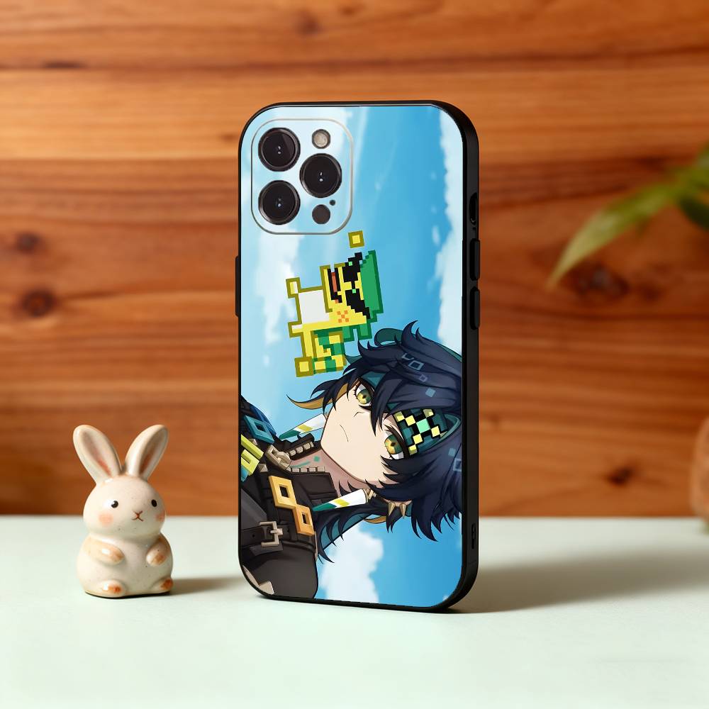 Ginichi - Genshin Impact - Dragon Hunter Phone Case For iPhone17,16,15,14,13,12,Plus,Pro Max, 5G Others Soft Black Cover