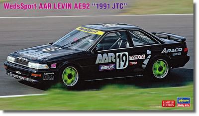 Hasegawa 1/24 Weds Sports AAR Levin AE92 1991 JTC Plastic Model Kit 20702