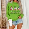 Women's Casual Fashion Round Neck Long Sleeve Christmas Printed Sweatshirt