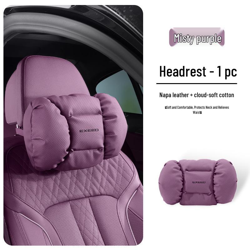 Xingtu Xingji Era ES Red Car Headrest, Lumbar Support, Neck Pillow, and Seat Decor Set