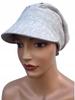 Batic de in pentru femei cu vizieră Tess Bej deschis Turban pentru vară