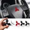 Naklejka z emblematem na środek kierownicy samochodu ABS do Lancer Outlander Pajero Eclipse Cross Ralliart ASX Colt Akcesoria