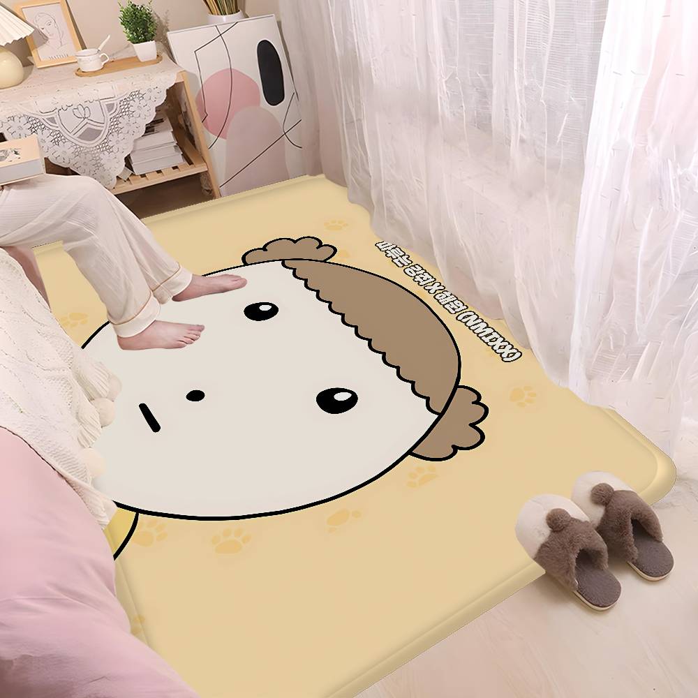 Cartoon Maru Is A Puppy Door Mat Washable Non-Slip Living Room Sofa Chairs Area Mat Kitchen Doormat Area Rug