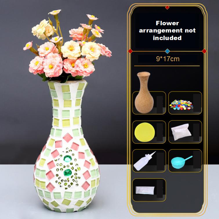 Mosaic Vase Diy Handmade Materials Pack Children's Creative Puzzle Kindergarten Handmade Toys
