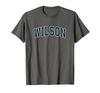 Wilson North Carolina NC Vintage Sports Design Navy T-Shirt