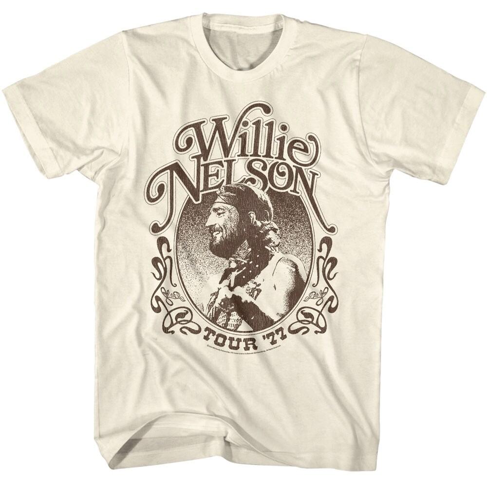 Willie Nelson Tour 77 Men T Shirt M