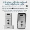 1-2 Mile Range 3 Volume Levels Rechargeable Voice Intercom Doorbell Wireless Doorbells Waterproof Electronic Intercom System
