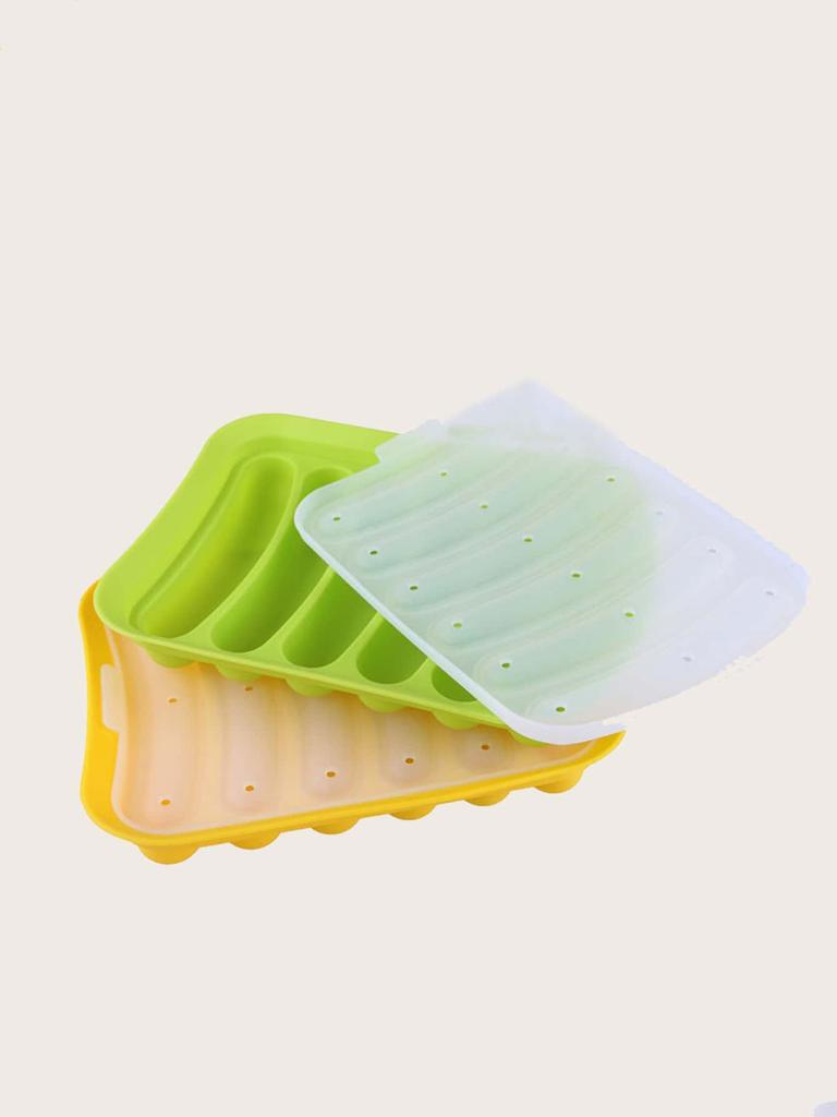 1 peça-Molde para Fazer Salsichas Grelhas de Silicone DIY Molde para Fazer Presunto Cachorro-Quente Com Tampa Cozinha Doméstico Salsichas Ferramentas para Assar Bolo Moldes