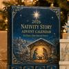 Scatola Giornaliera per Conto alla Rovescia Giorno Calendario dell'Avvento Dicembre Presepe 2026 24 con Regalo Pz Figure Religiose in Acrilico 2D