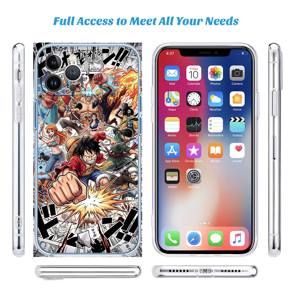 Cartoon One Piece Case for Motorola G10 G20 G04 E30 E40 E22 E20 E13 E15 G22 G23 G05 G75 G35 G55 E22S E7 G6 G7 G8 G9 Plus Power Play