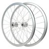 700C Fixed Gear Track Wheelset: Front & Rear Bearing Hubs, Single Speed Freewheel & Backpedal Capability.