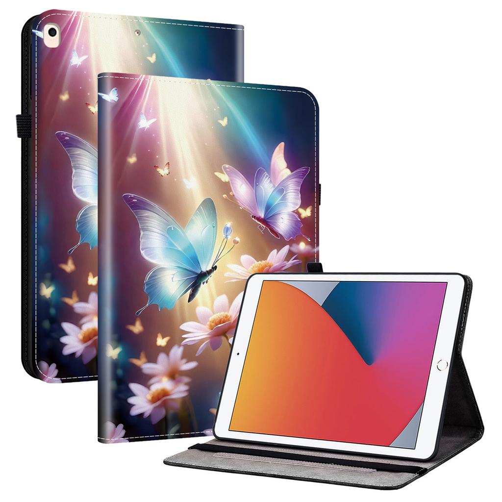 Leather Case For iPad 10.2 (2021)/(2020)/(2019)/Air 10.5 Inch (2019) Pattern Printed Stand Tablet Cover with Card Slots