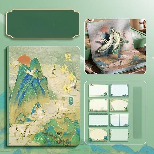 Kaba Xiong's High-value Dunhuang National Style Series Hand Account Diary Exquisite Bronzing Cover Full-color Inner Page Thickened Style