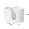 2-In-1 Cotton Swab Storage Box Acrylic Makeup Organizer Cotton Pad Holder Double Hole Circular Dispenser Cosmetic Organization
