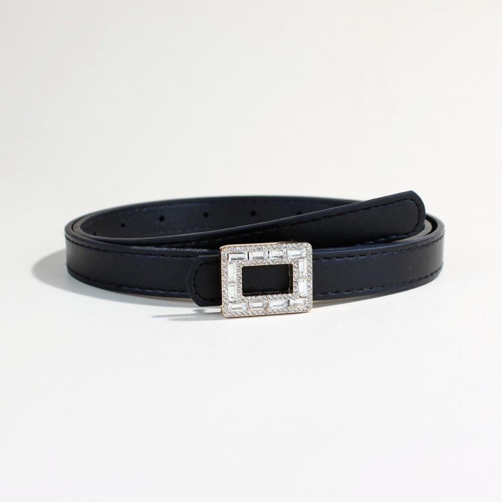 Dress Fine Belt Women S Decorative Casual Belt Smooth Buckle Korean Simple Belt Women 105Cm long