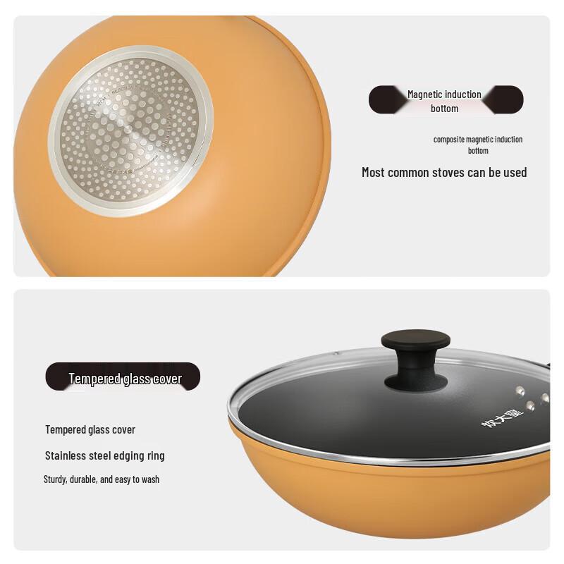 COOKER KING 32cm Non-stick Wok