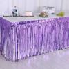 Disposable Tassel Table Skirt for Weddings, Birthdays, and Festivals