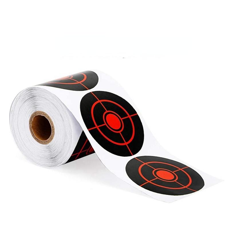 3"/7.60cm100pcs/roll Reactive Shooting Sticker Self-adhesive Splash and Target Sticker