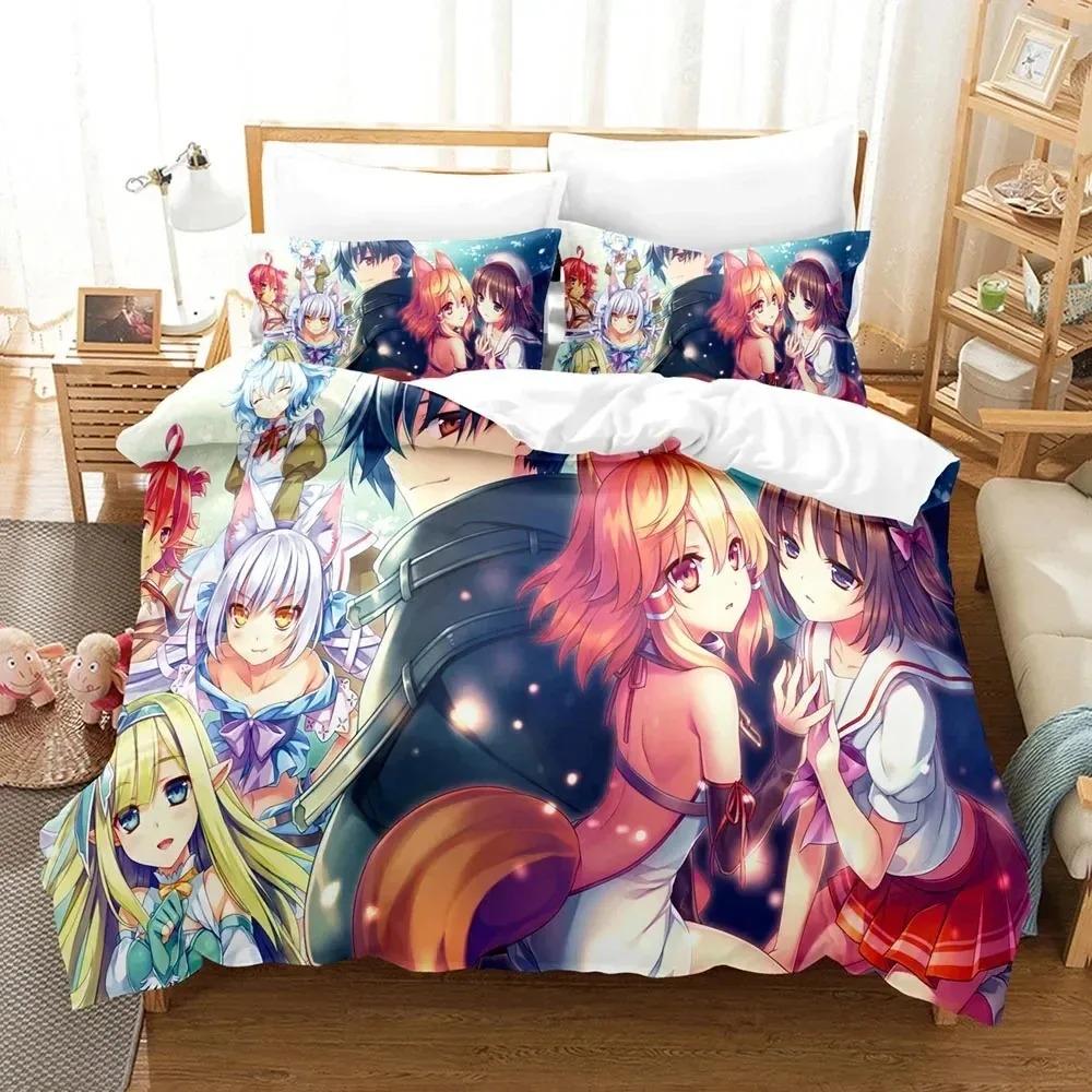 Anime Seirei Gensouki Sängkläder Pojkar Flickor Twin Queen Size Påslakan Örngott Säng Barn Vuxen Mode Hemtextil