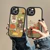 Retro Pudding Bear Iphone11plus Mobile Phone Protective Case Apple 11promax Lambskin 11/11 Leather Case