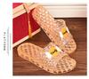 Women's Non-Slip Crystal Clear Mid-Heel Slippers - Comfortable & Foot-Friendly for Bathing & Home Use