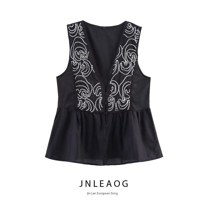 Jnleaog Autumn New Women's Clothing Fashion Style French Design Lace Embroider Shirt 3666075