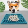 Pet Lick Mat Honeycomb Pattern Slow Feeder Anti-Choke Suction Cup Licking Pad for Dogs/Cats