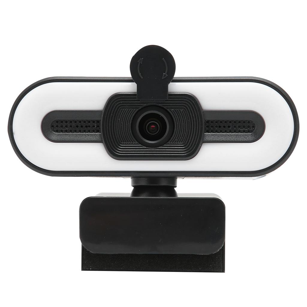 Webcam USB2.0 1080P HD 30FPS High Resolution LED Light PC Camera with Microphone for Live Streaming