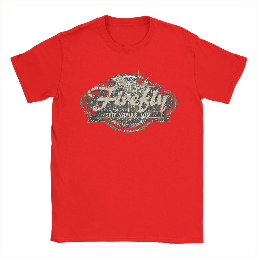 Firefly Serenity Ship Works Ltd TShirt Unisex  Y2K Funny TShirts Summer Round Neck Novelty Tee Shirt Custom DIY Big Size Tops