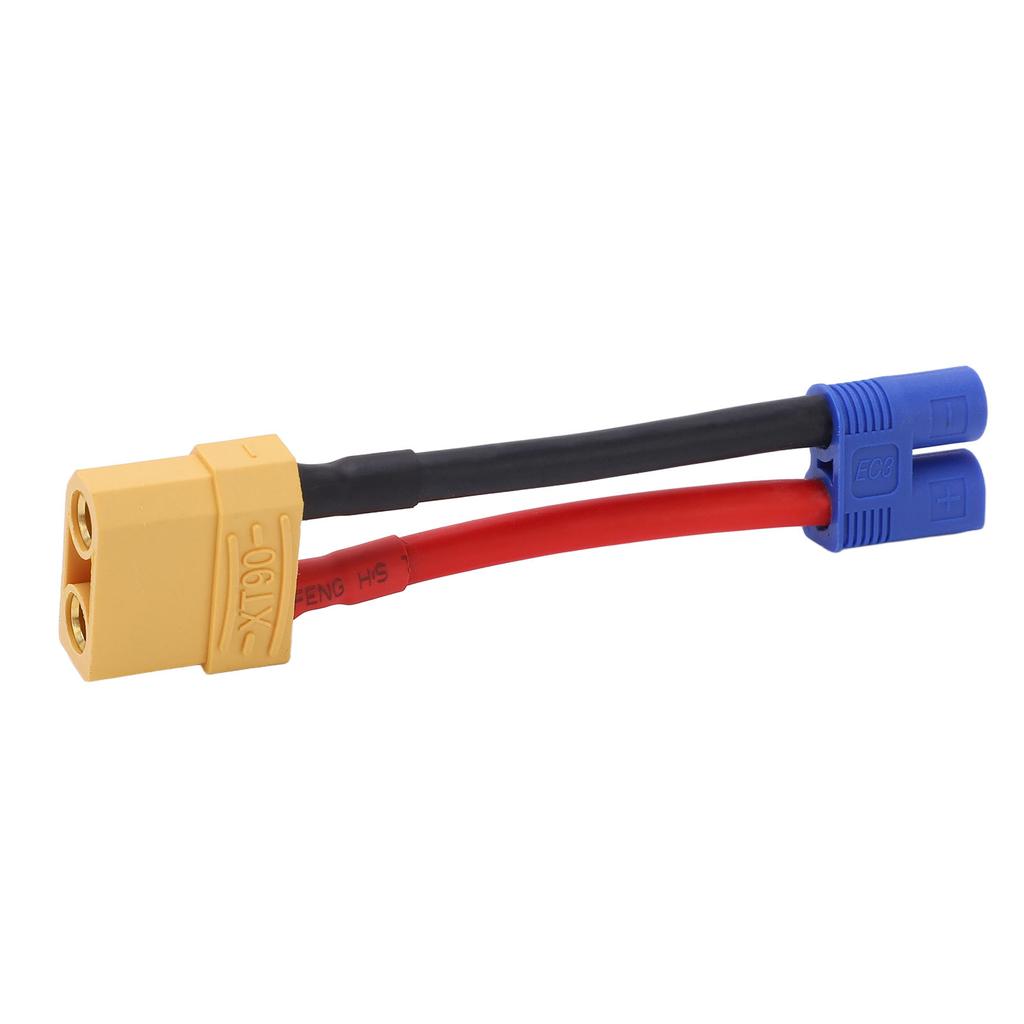 XT90 Female To EC3 Male Connector 12AWG Professional XT90 Connector Reusable Strong Compatibility EC3 Connecting Line