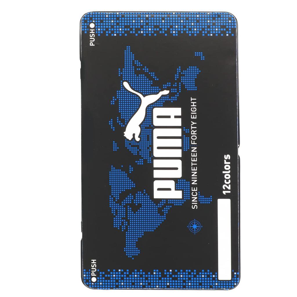 Kutsuwa Puma Colored 12 in a Tin PM333 Pencils, Colors, Case,