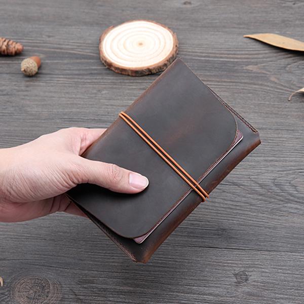 Обложка для паспорта из 100% натуральной кожи с ремешком — фото 4