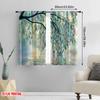 2pcs,2D plane printing Curtains&Window Treatment Willow Dreamscape Polyester Woven (without rod) Art Deco Festive for Bedroom,