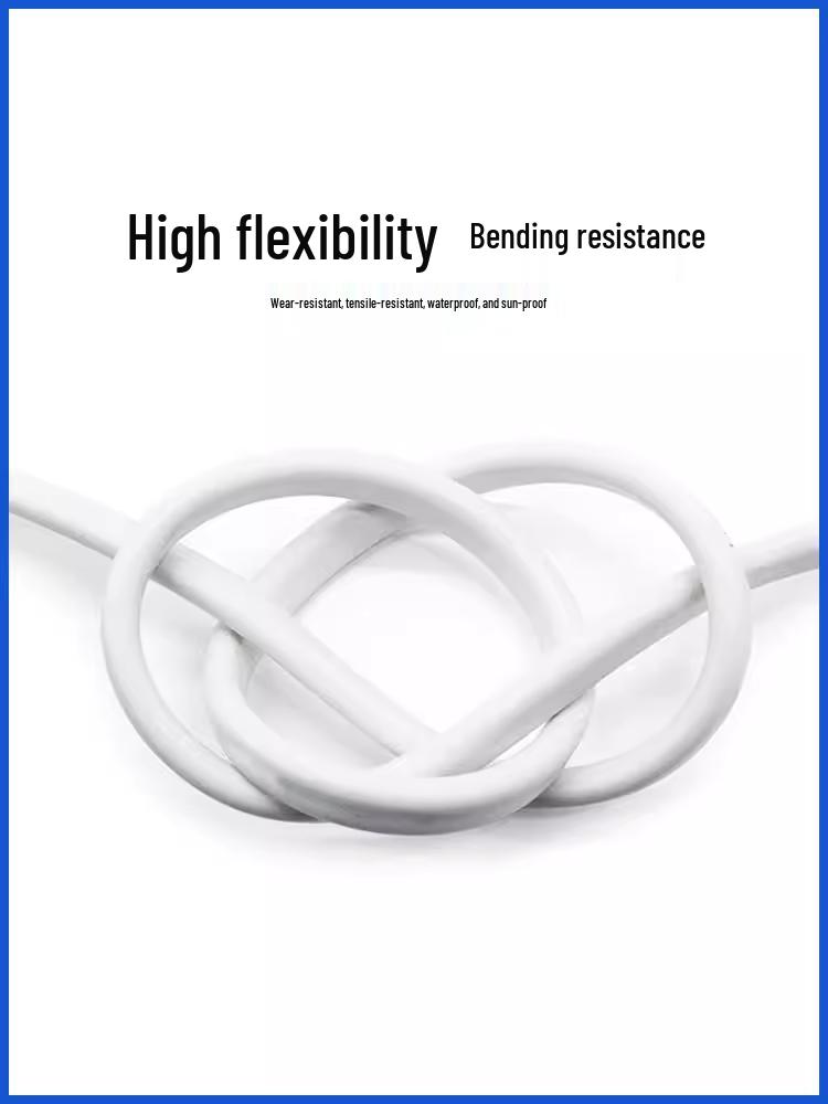 Waterproof and Sunproof Soft Sheathed 2-Core Power Cord, Available In 0.75/1/1.5/2.5/4 Sq Mm, for Household Use