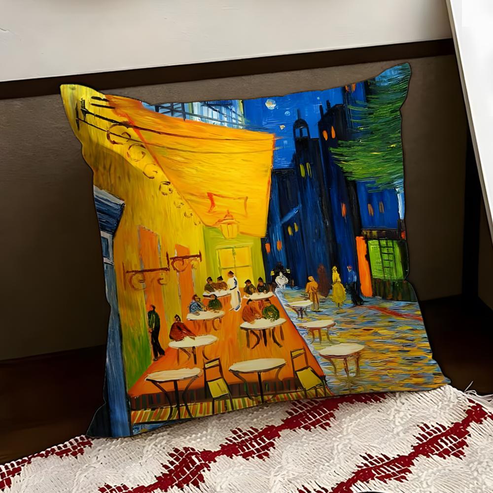 Vincent van GGogh Cushion Cover Reversible Soft Durable Pillow Cover Home  Car MultiScene Use for Daily Comfort