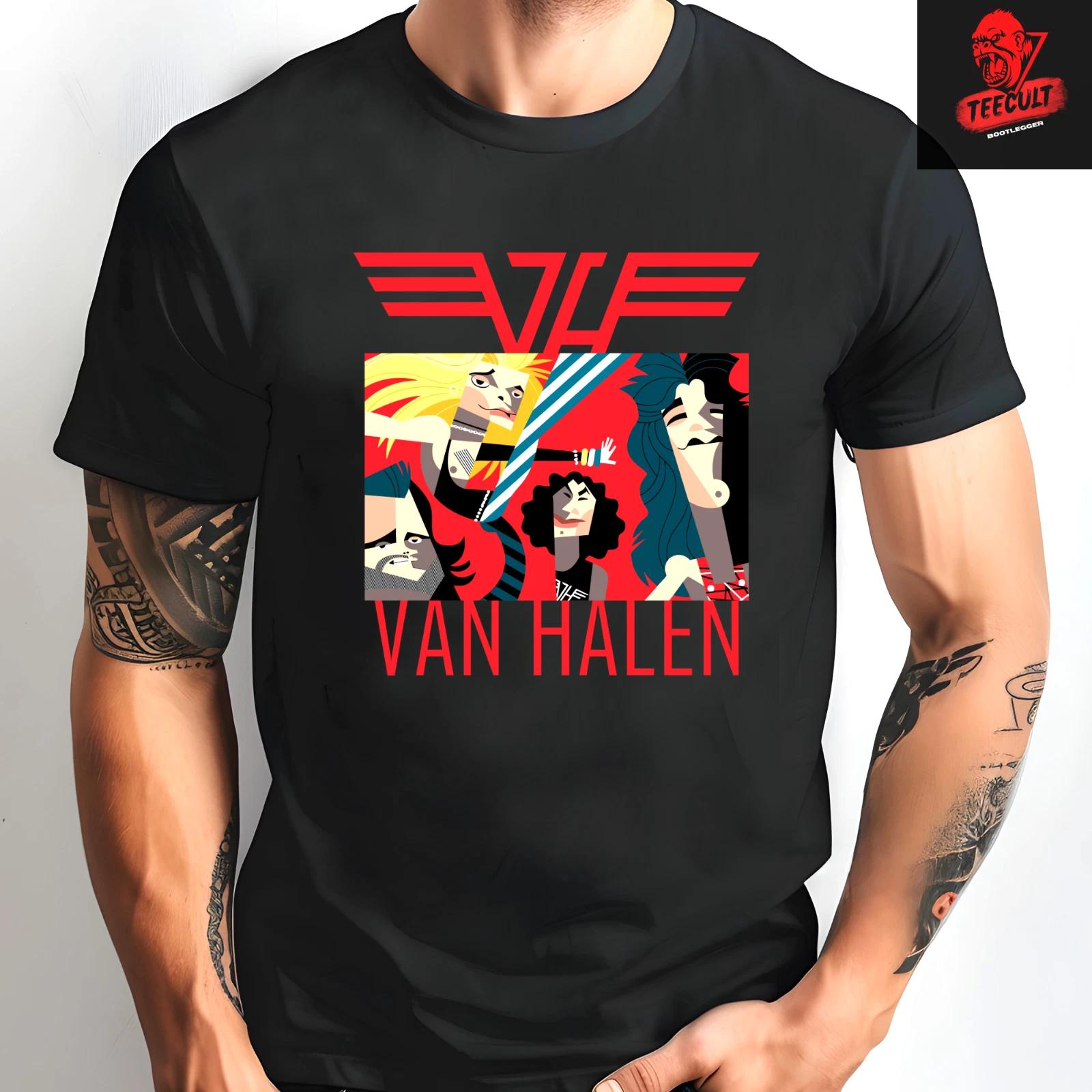 Men s and Women s T-shirts Eddie Van Halen Heavy Metal Rock Unisex Heavy Cotton S
