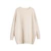 European and American popular imitation mink sweater women's autumn and winter soft waxy loose lazy wind long-sleeved top crew neck knitted sweater