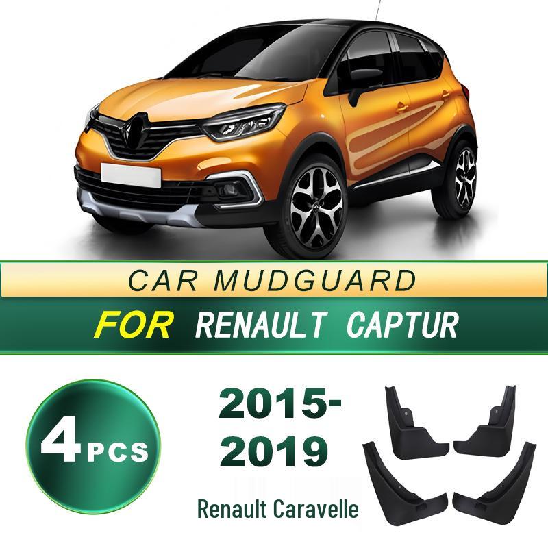 Renault Captur 2015-2019 Soft Rubber Mud Flaps - No-Drill Installation
