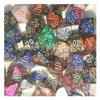 D10 Tens Dice Assorted Loose Poly (50 Dice) (Gemini)
