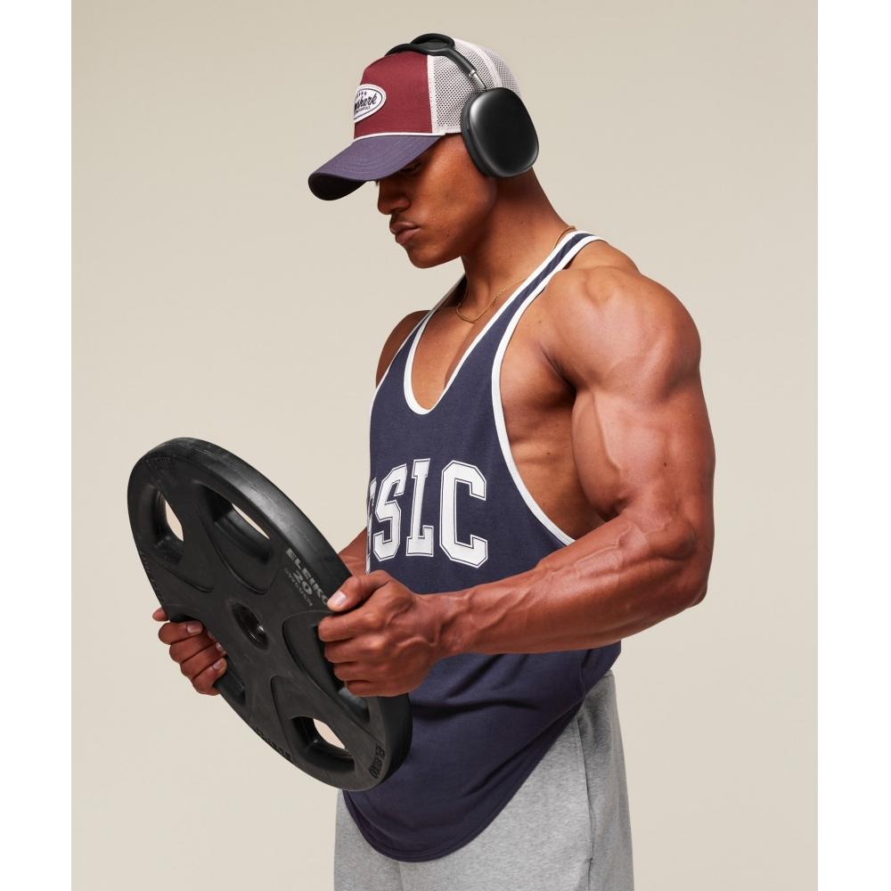 Gymshark Gslc Ringer stRinger Heavy Blue A2c1l Uctn