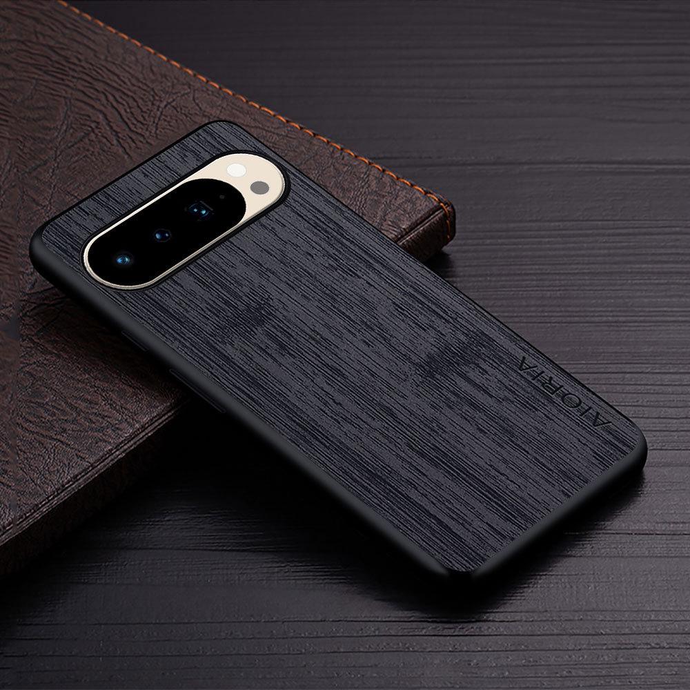 Custodia per telefono con texture bambù per Google Pixel 10 Pro XL e Pixel 9A