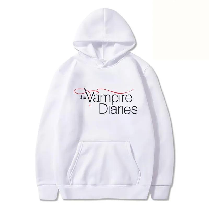 The Vampire Diaries Harajuku Printed Hoodies Cool Logo Casual Pullover Streetwear Fashion Long Sleeve Sweatshirt118
