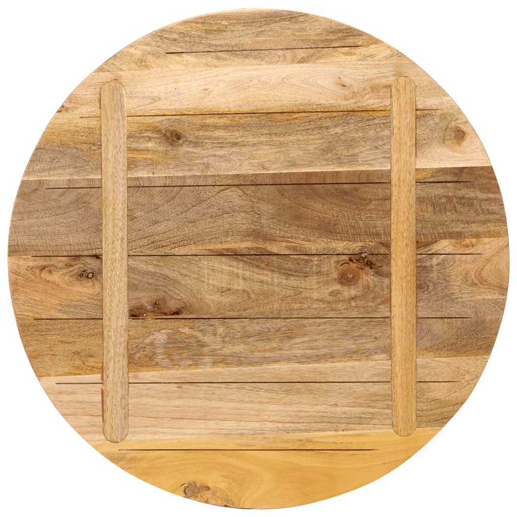 Vidaxl Tabletop, Ø 90X2.5 Cm, Round, Raw Solid Mango Wood