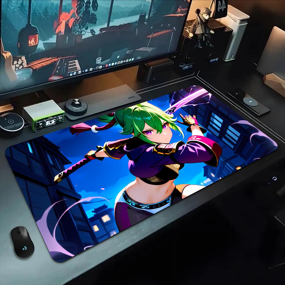 kuki shinobu Mouse Pad 500X1000 mm Large Gaming Mousepad Gamer XL Rubber Otaku Keyboard Pad Laptop Desk Mat