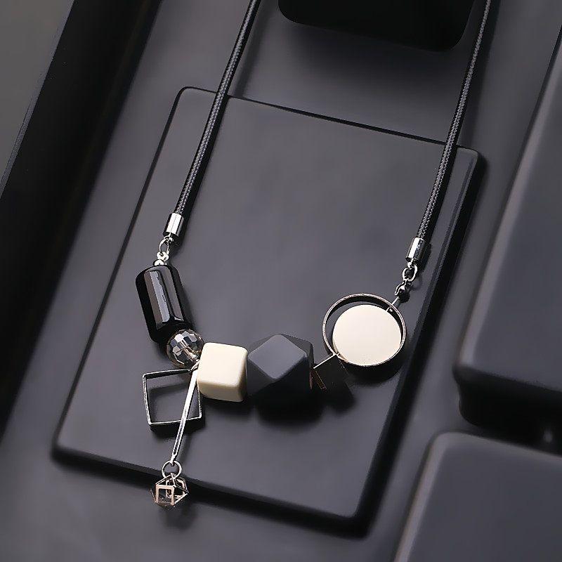 And American Style Unique Exaggerated Niche Necklace for Women, 2026 New Model, Purple Decorative Choker, Clavicle Chain, Stylish Sweater Chain