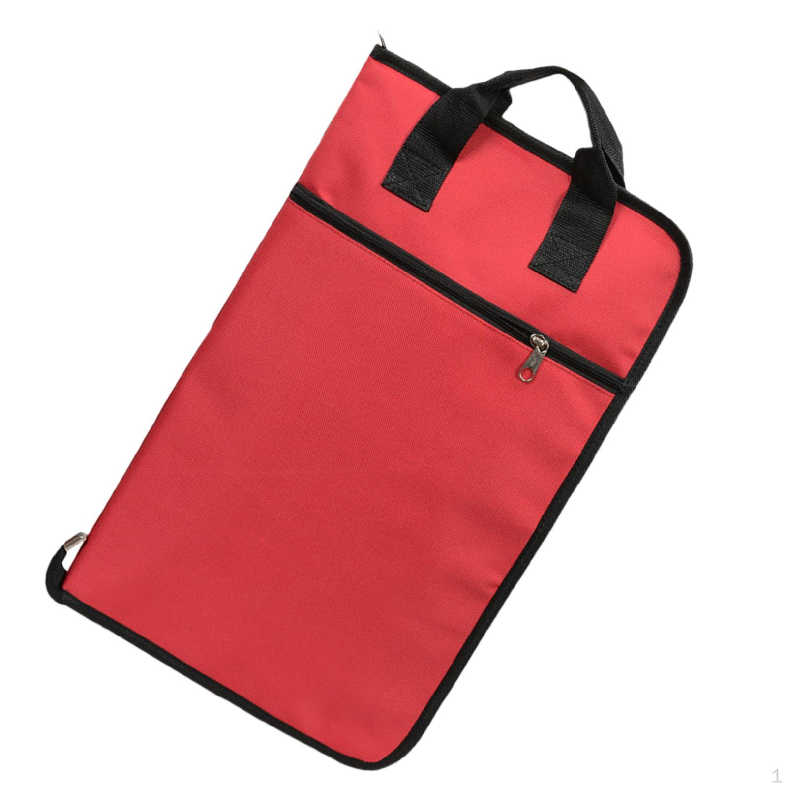 

Сумка для барабанных палочек, портативная подвесная сумка для хранения палочек с ручкой для перкуссии красный
