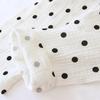 Spring And Autumn New Ladies Pajamas, Two-piece, Long-sleeved, Trousers, 100%Cotton, Crepe, Thin, Large Size, Polka-dot, Home Service Set
